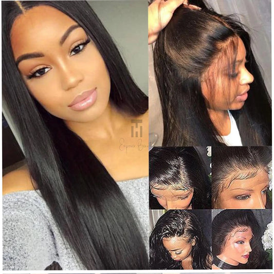 Transparent 13x4 13x6 Lace Front Human Hair Wigs Brazilian 360 Straight Lace Frontal For Women PrePlucked 4x4 5x5 Closure Wig T.H EMPOWERBEAUTY