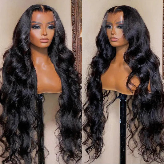 Wavy Lace Front Human Hair Wig Body Wave 13x6 HD Lace Frontal Wig Glueless Human Hair 13x4 Lace Frontal Wig for Women 30 40 Inch T.H EMPOWERBEAUTY